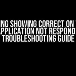 Requesting Showing Correct on TCPDump but Application Not Responding: A Troubleshooting Guide