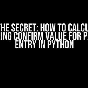 Unlock the Secret: How to Calculate BLE SC Pairing Confirm Value for Passkey Entry in Python