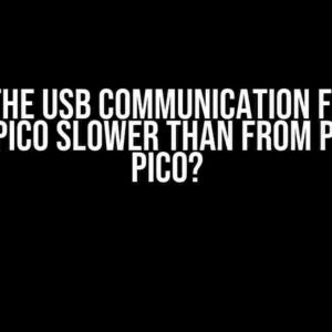 Why is the USB Communication from a Pi 5 to Pi Pico Slower than from Pi 4 to Pi Pico?